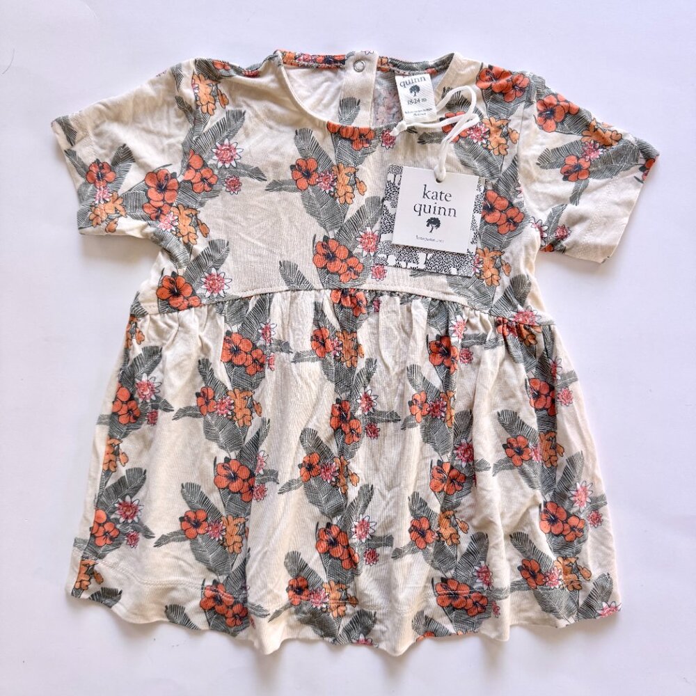 NWT Kate Quinn Tropical Floral Dress 18–24M